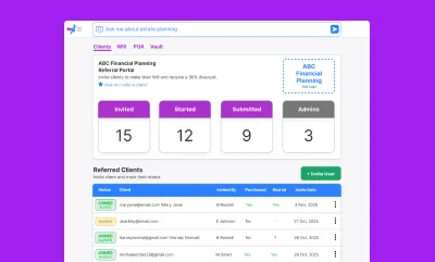 Will Hero Partner Dashboard