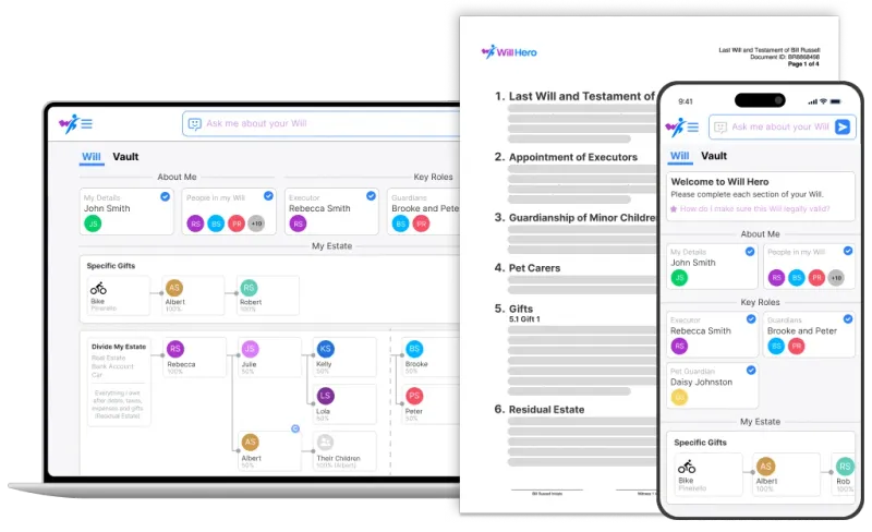 Will Hero online will creation platform