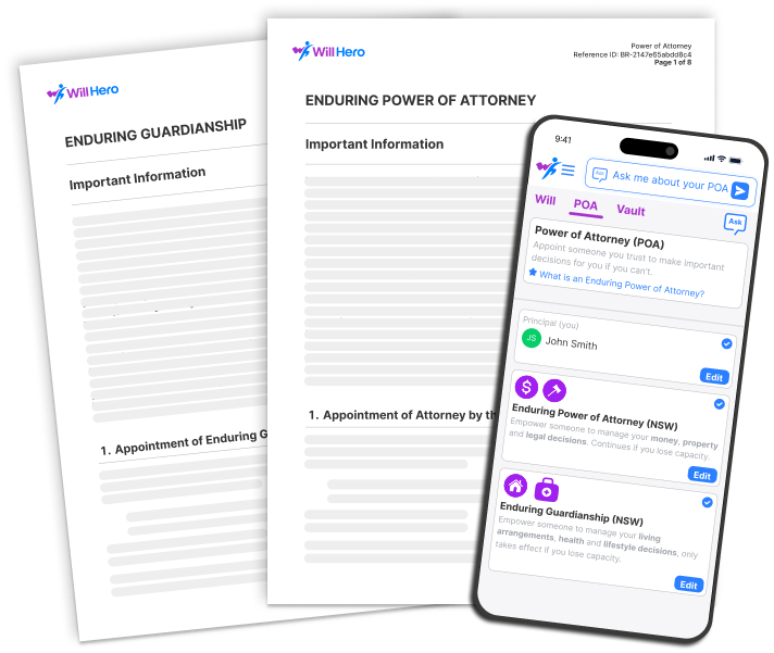 NSW Power of Attorney documents example